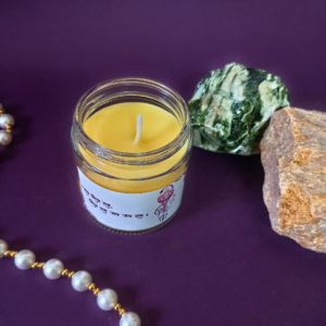 Devotional Ram Navmi candle with soothing Loban fragrance, ideal for prayer and meditation.